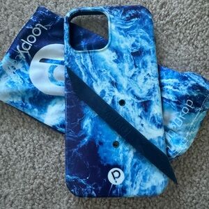 Loopy (used) Iphone 12 pro max case. - color:ocean.
